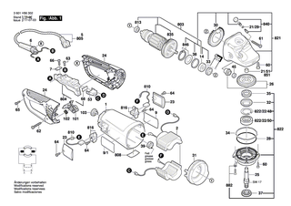 BOSCH Steckh�lsengeh�use | Ersatzteile f�r GWS 20-230H, GWS 21-180 H - 1618B00804