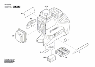 BOSCH Typenetikett | Ersatzteile f�r GLL 2-80 - 1618C00348