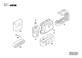BOSCH Batteriedeckel | Ersatzteile f�r GPL 3, GPL 5 - 1618C00492