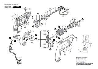 BOSCH Schraube | Ersatzteile f�r GPO 14 CE, GSB 680 PROFI - 1619P00029