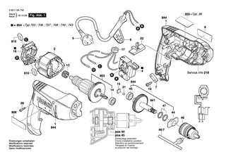 BOSCH Blechschraube | Ersatzteile f�r PBH 2500 RE, PBH 2600 RE - 1619P00219