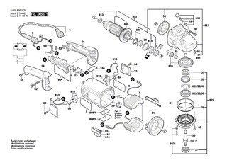 BOSCH Schleifspindel M14, SW17 | Ersatzteile f�r GWS 20-230, GWS 21-180 H - 1619P00999
