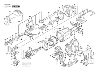 BOSCH R�ckhalteblech | Ersatzteile f�r GSA 1200 E - 1619P01308