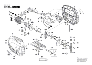 BOSCH Nadelkranz | Ersatzteile f�r GST 65 B, GST 65 BE - 1619P01392