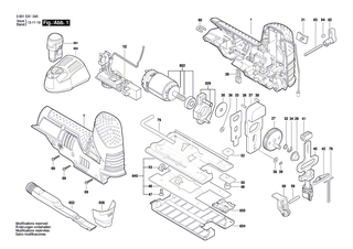 BOSCH Ausgleichscheibe | Ersatzteile f�r GST 65 B, GST 65 BE - 1619P01396