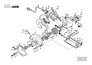 BOSCH Schraube | Ersatzteile f�r GSA 1200 E, GKS 65 - 1619P01505