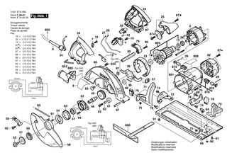 BOSCH Pendelschutzhaube | Ersatzteile f�r GKS 9, GKS 235 Turbo - 1619P01630