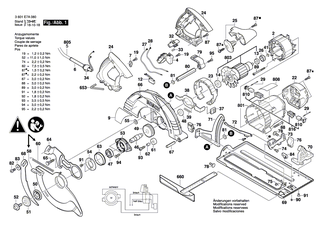 BOSCH Spanngriff | Ersatzteile f�r GKS 85, GKS 9 - 1619P01636