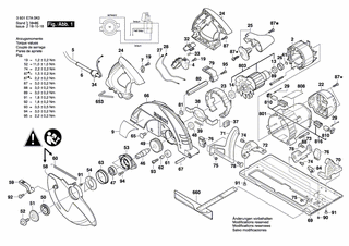 BOSCH Grundplatte | Ersatzteile f�r GKS 85 - 1619P01665