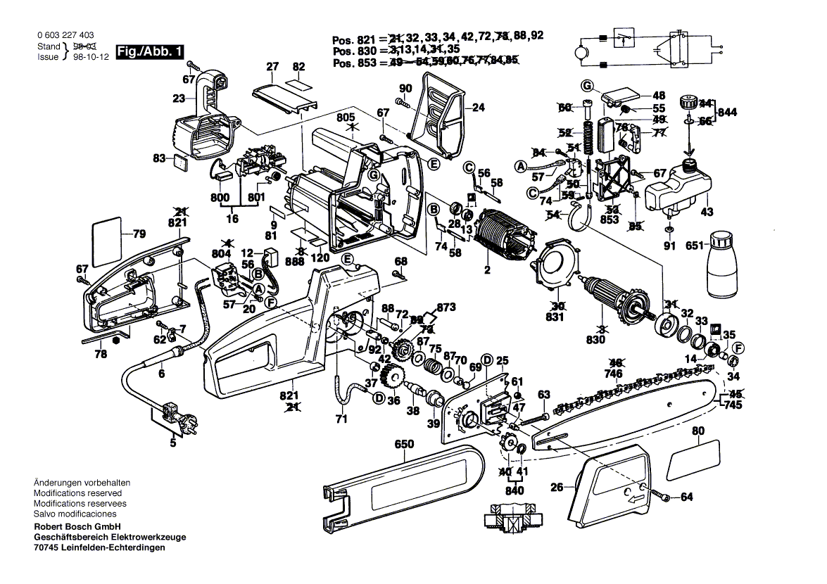 BOSCH Stirnrad Z=41 | Ersatzteile für PKE 30 B - 0603227439 