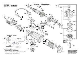 BOSCH Verstellschieber | Ersatzteile f�r GWS 7-115, GWS 7-125 - 1619P02811