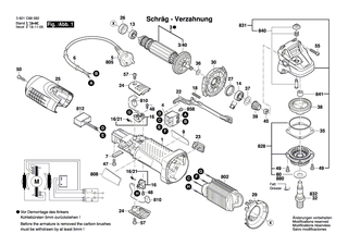 BOSCH Verstellschieber | Ersatzteile f�r GWS 7-115, GWS 7-125 - 1619P02811