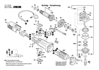 BOSCH Kohlebürstensatz | Ersatzteile für GWS 7-115, GWS 7-125 - 1619P02870