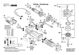 BOSCH Kohlebürstensatz | Ersatzteile für GWS 7-115, GWS 7-125 - 1619P02870