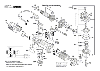BOSCH Kohlebürstensatz | Ersatzteile für GWS 7-115, GWS 7-125 - 1619P02870