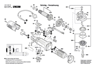 BOSCH Kohlebürstensatz | Ersatzteile für GWS 7-115, GWS 7-125 - 1619P02870