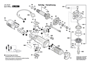 BOSCH Typschild | Ersatzteile f�r GWS 7-115 E - 1619P02955