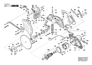 BOSCH Bolzen | Ersatzteile f�r GCM 8 S, GCM 800 S - 1619P03482