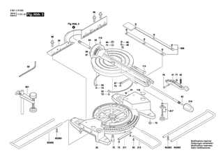 BOSCH Gehrungslineal | Ersatzteile f�r GCM 8 S, GCM 800 S - 1619P03510