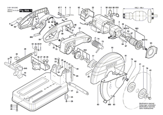 BOSCH Getriebedeckel | Ersatzteile f�r GCO 2000 - 1619P03806