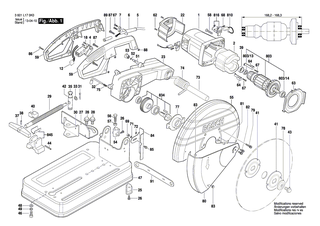 BOSCH Unterlegscheibe | Ersatzteile f�r GCO 2000 - 1619P03815