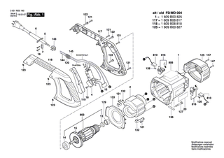 BOSCH Halteklammer | Ersatzteile f�r GCO 2000, GCM 10 J - 1619P03823