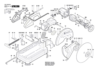 BOSCH Sechskantmutter DIN 934-M8-8 | Ersatzteile f�r GCO 2000 - 1619P03831