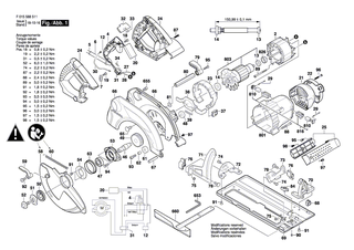 BOSCH Handgriff-Set | Ersatzteile f�r 5885 - 1619P06031