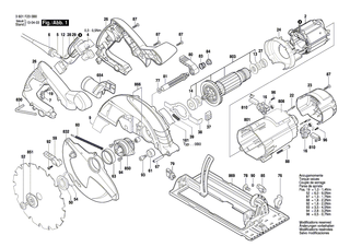 BOSCH Firmenschild GKS 190 | Ersatzteile f�r GKS 190 - 1619P06209