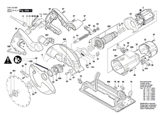 BOSCH Sicherungsscheibe | Ersatzteile f�r GKS 190, GKS 7000 - 1619P06238