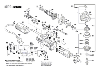 BOSCH Schleifspindel M 14, SW 17 | Ersatzteile für GWS 850 C, GWS 7-125 - 1619P06419