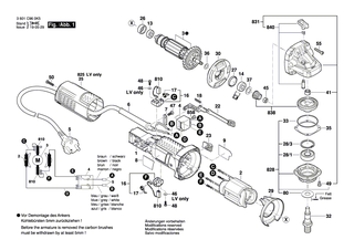 BOSCH Schleifspindel M 14, SW 17 | Ersatzteile f�r GWS 850 C, GWS 7-125 - 1619P06419