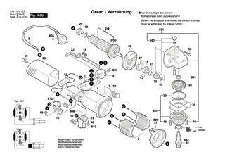BOSCH Schleifspindel M 14, SW 17 | Ersatzteile für GWS 850 C, GWS 7-125 - 1619P06419