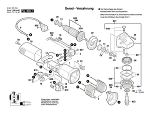 BOSCH Typschild | Ersatzteile f�r GWS 6-115 - 1619P06761