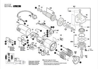 BOSCH Typschild | Ersatzteile f�r GWS 780 C - 1619P06935