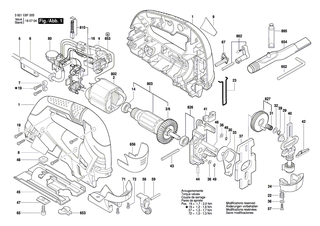 BOSCH Geh�useschale DUNKELBLAU | Ersatzteile f�r GST 90 BE - 1619P07126