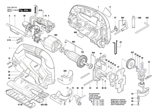 BOSCH Befestigungsplatte | Ersatzteile f�r GST 90 BE, GST 90 E - 1619P07163
