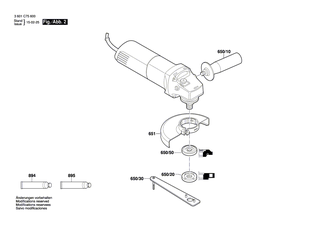 BOSCH Schutzhaube � 125 SCHWARZ | Ersatzteile f�r GWS 850 C, GWS 850 CE - 1619P07183