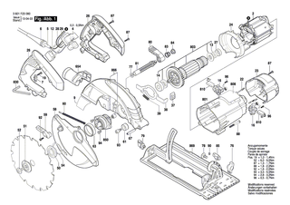 BOSCH Sicherungsscheibe | Ersatzteile f�r GKS 190 - 1619P07470