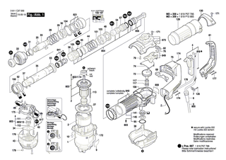 BOSCH Firmenschild GSH 5 | Ersatzteile f�r GSH 5 - 1619P07728
