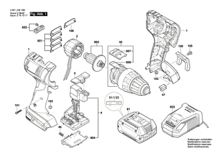 BOSCH St�nder 18V | Ersatzteile f�r GSR 18 V-EC, GSB 18 V-EC - 1619P08583