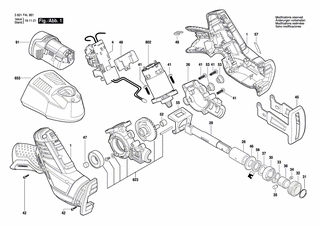 BOSCH Getriebedeckel | Ersatzteile f�r GSA 10,8 V-LI -...