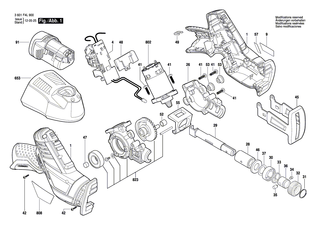 BOSCH Buchse | Ersatzteile f�r GSA 10,8 V-LI - 1619P08609