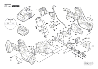 BOSCH Gewindefurchschraube | Ersatzteile f�r GSA 10,8 V-LI, GSA 18 V-LI C - 1619P08621