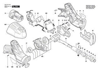 BOSCH Ger�tefuss | Ersatzteile f�r GSA 10,8 V-LI - 1619P08625