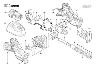 BOSCH Sperrhebel | Ersatzteile f�r GSA 10,8 V-LI - 1619P08628