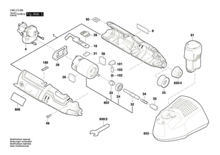 BOSCH Clip | Ersatzteile f�r GST 10,8 V-LI, BACJS 10,8 V LI - 1619P08646