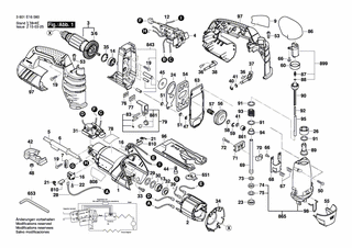 BOSCH Typschild | Ersatzteile f�r GST 25 Metal - 1619P08863