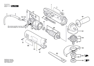 BOSCH Zweilochmutterndreher | Ersatzteile f�r GWS 6-115, GWS 660 - 1619P08927