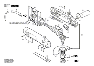 BOSCH Zweilochmutterndreher | Ersatzteile f�r GWS 6-115, GWS 660 - 1619P08927